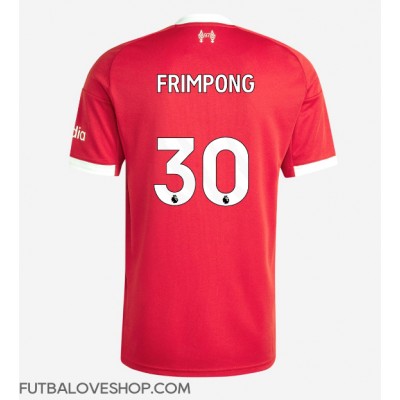 Dres Liverpool Jeremie Frimpong #30 Domáci 2025-26 Krátky Rukáv Dres Liverpool Jeremie Frimpong #30 Domáci 2025-26 Krátky Rukáv